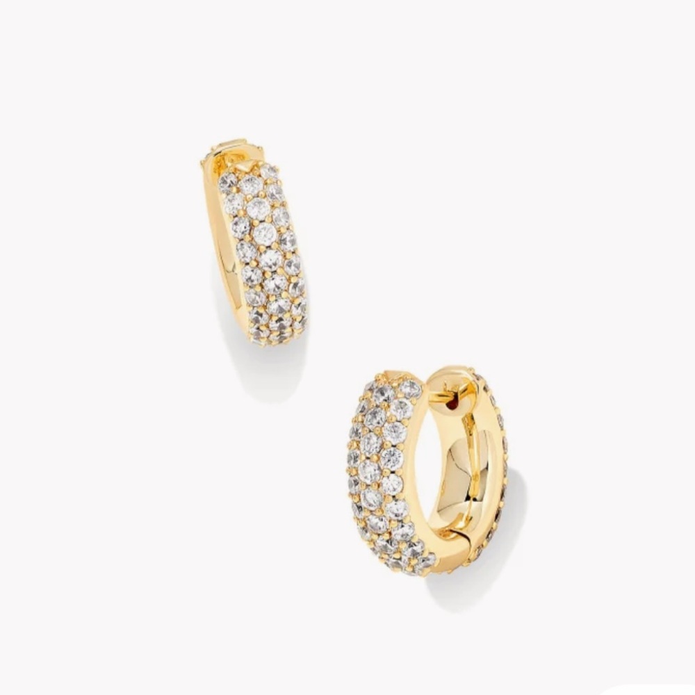 Kendra Scott Mikki Pave Huggie Earrings